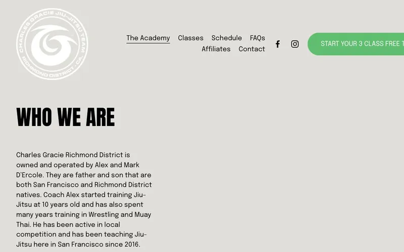 Charles Gracie Jiu-Jitsu website
